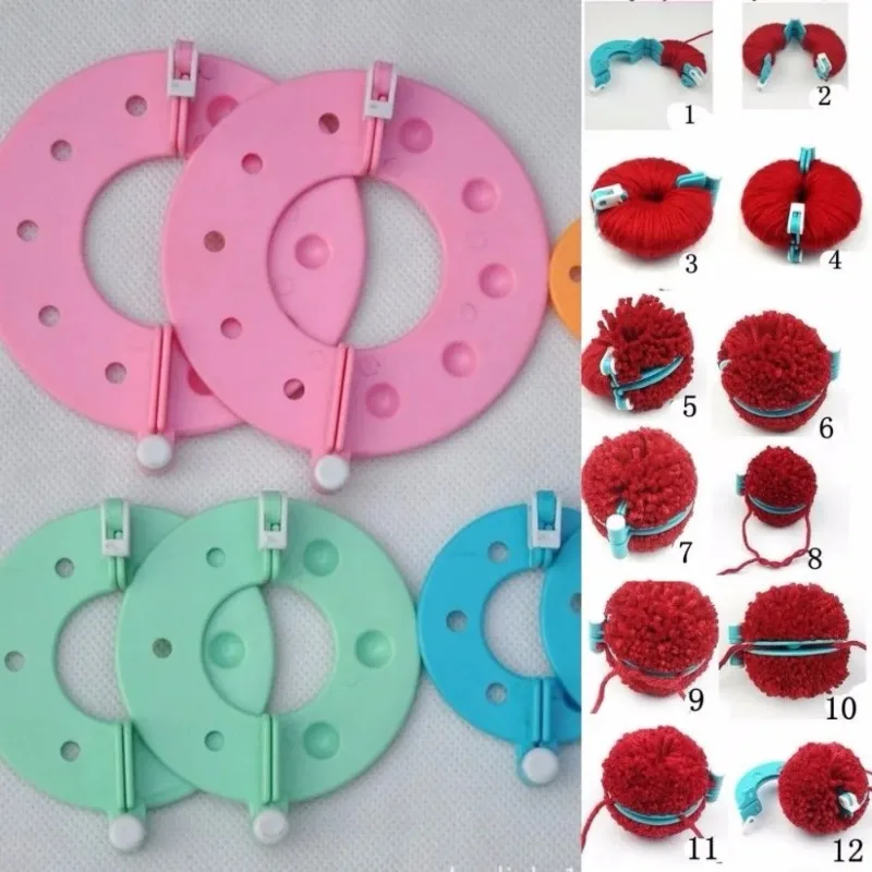 8PCS 4Sizes Fluff Ball Weaver  - Pom Pom Maker Tool recensione e prezzo