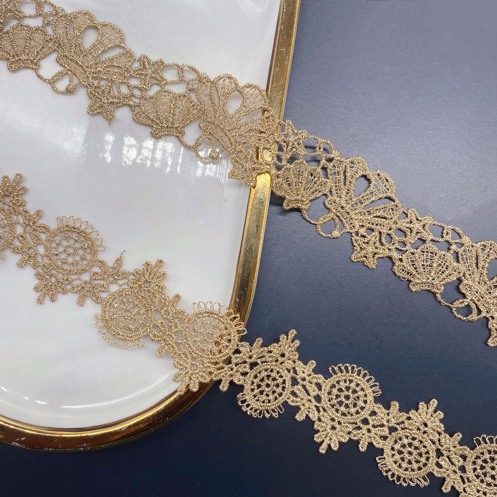 2yards Golden ricamato Love Sh - Lace Ribbon Trim recensione e prezzo