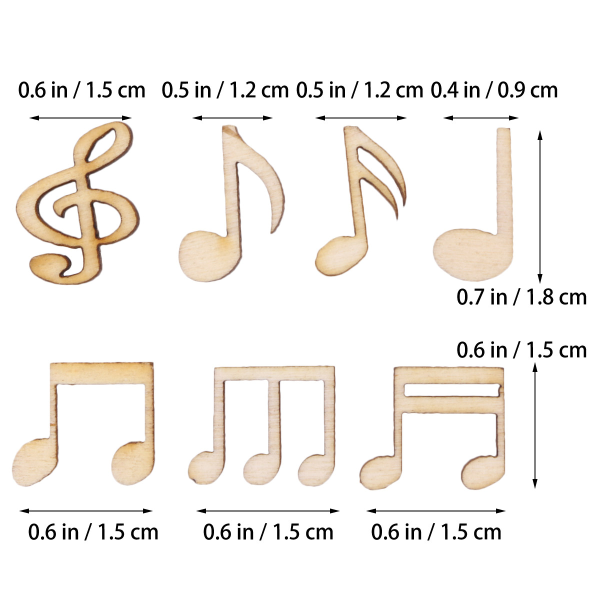100 Pezzi di Note Musicali in  - Christmas Craft Embellishment recensione e prezzo