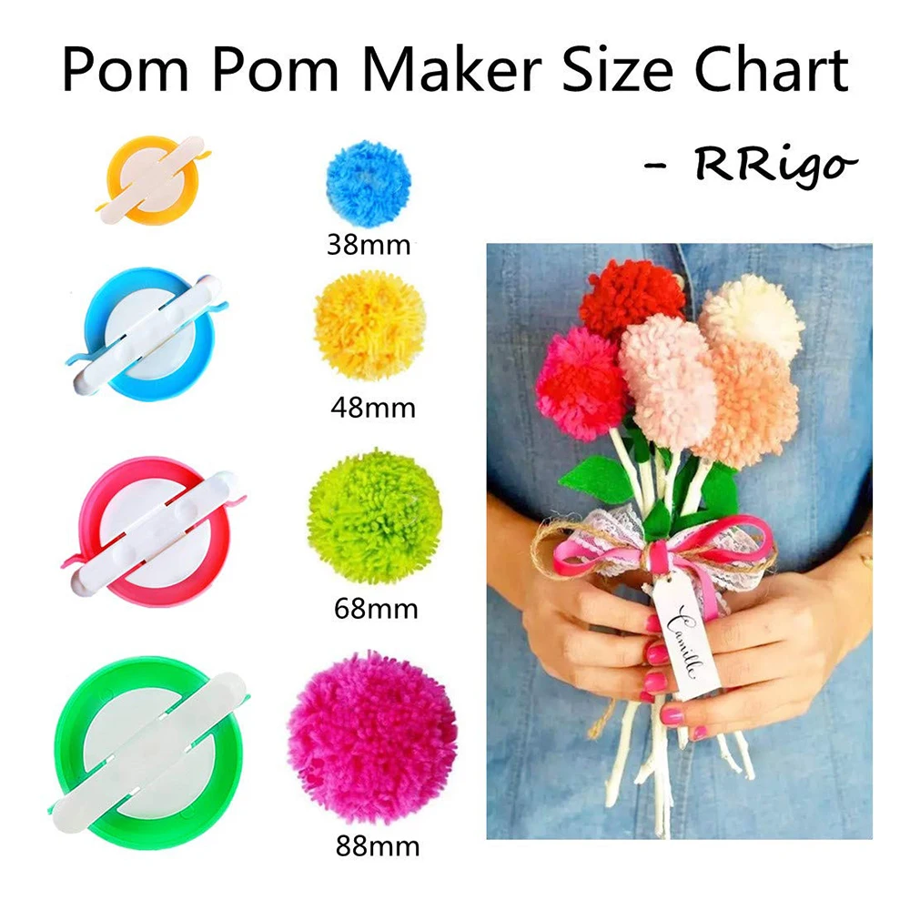 Kit per pom pom pom in 4 dimen - Pom Pom Maker Tool recensione e prezzo