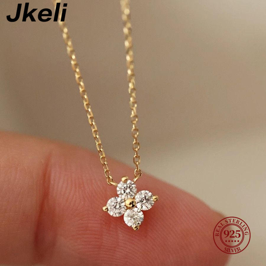 Jkeli 925 sterling silver plac - Pearl Trim Chain recensione e prezzo