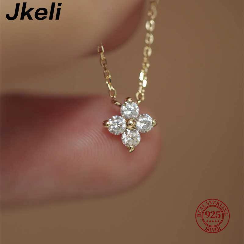 Jkeli 925 sterling silver plac - Pearl Trim Chain recensione e prezzo