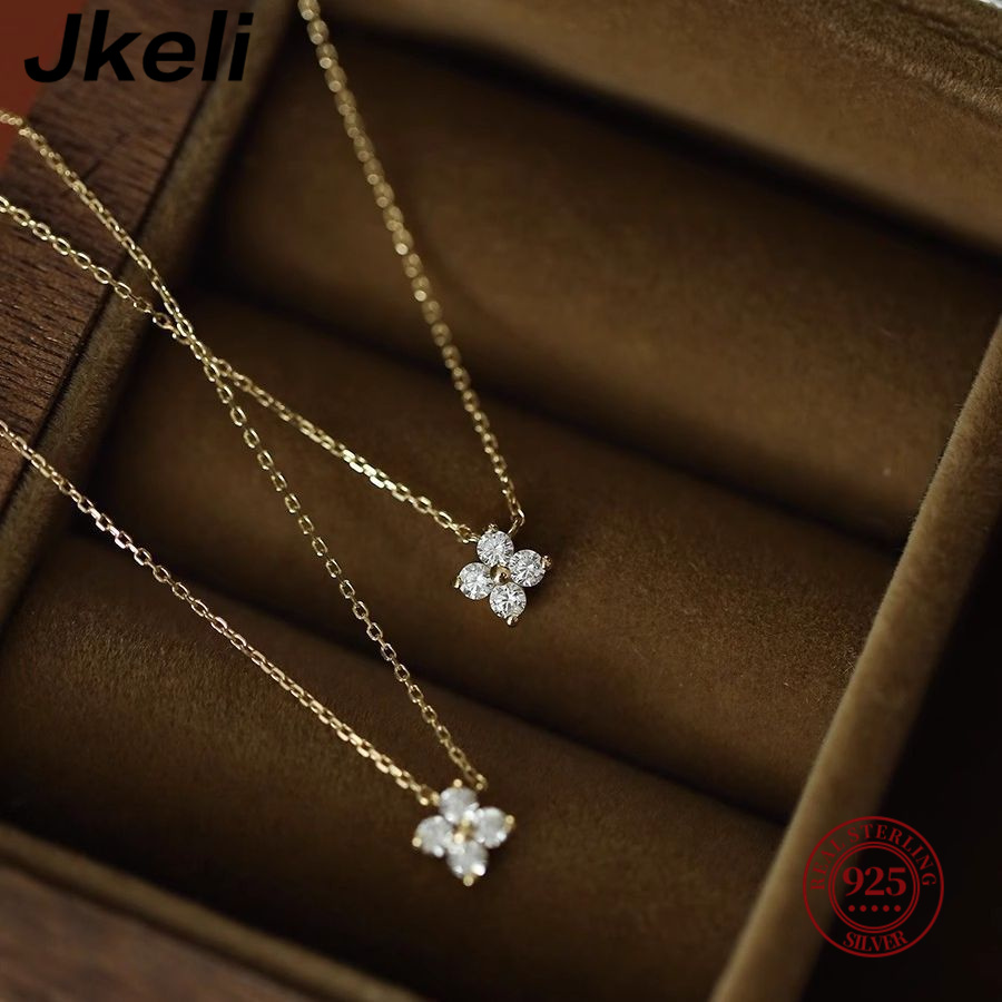 Jkeli 925 sterling silver plac - Pearl Trim Chain recensione e prezzo