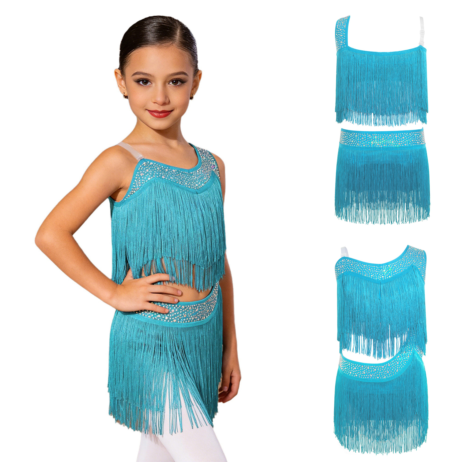 Vestito da ballo latino jazz p - Rhinestone Banding Trim recensione e prezzo