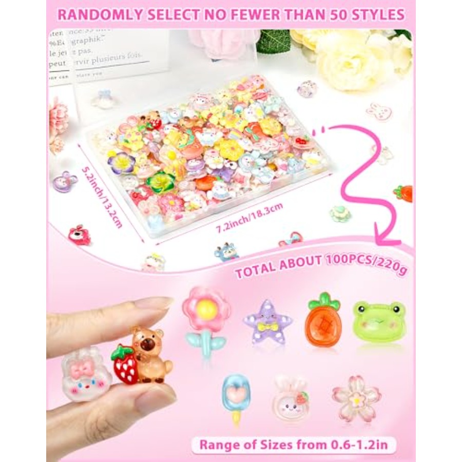 100 Pezzi di Ciondoli Slime Ca - Easter Craft Embellishment Set recensione e prezzo