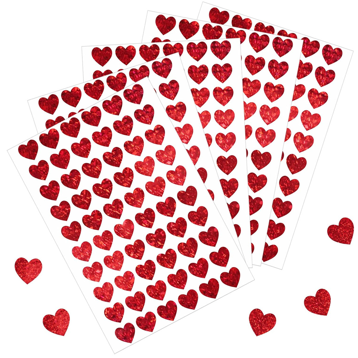 600 Pezzi di Adesivi a Cuore R - Glitter Vinyl Roll recensione e prezzo