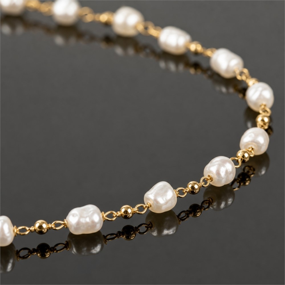 Catena in Ottone con Perle Fin - Pearl Trim Chain recensione e prezzo