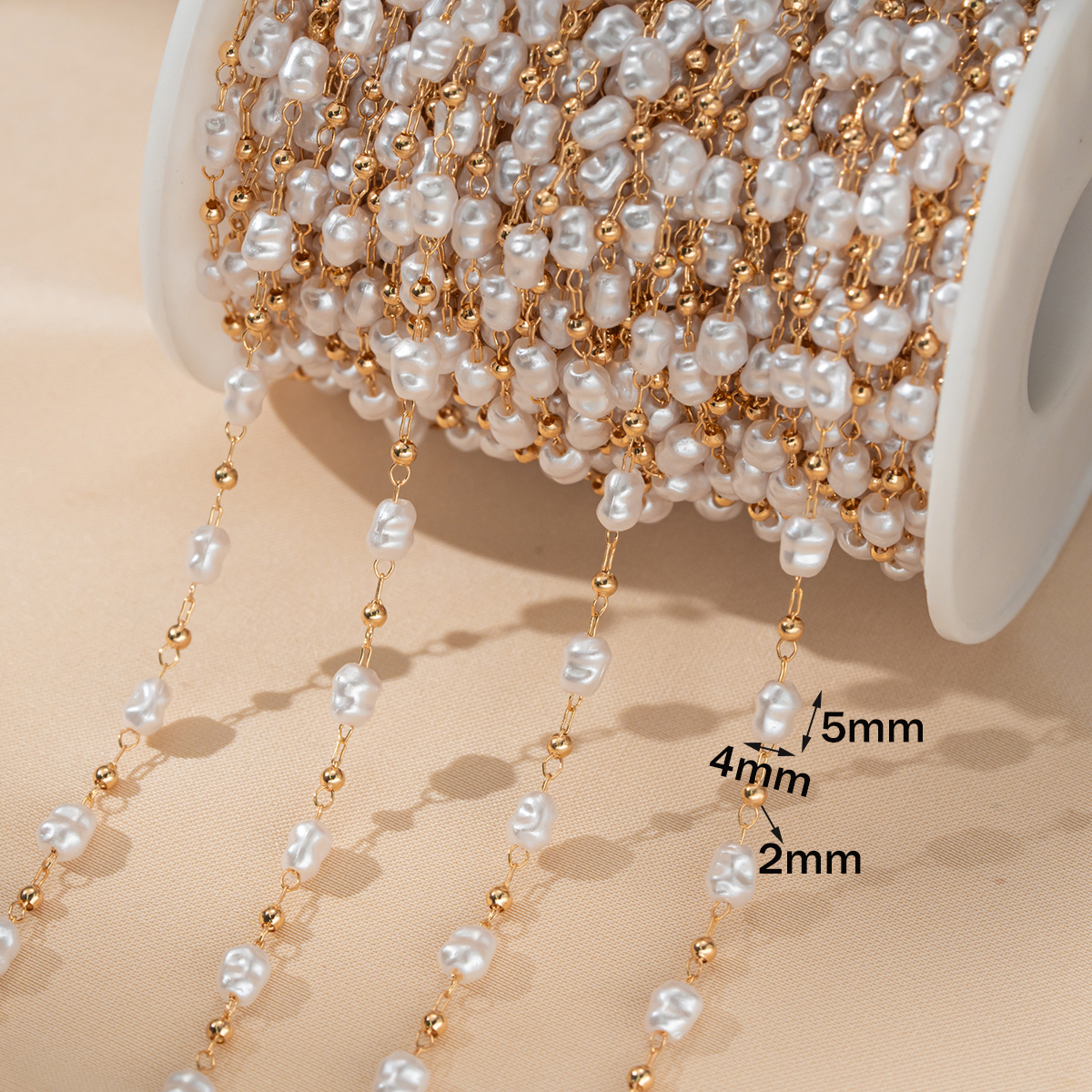 Catena in Ottone con Perle Fin - Pearl Trim Chain recensione e prezzo