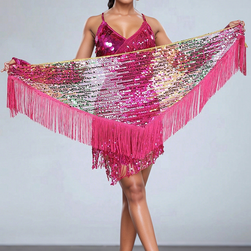Sciarpa da Danza del Ventre co - Tassel Fringe Trim recensione e prezzo