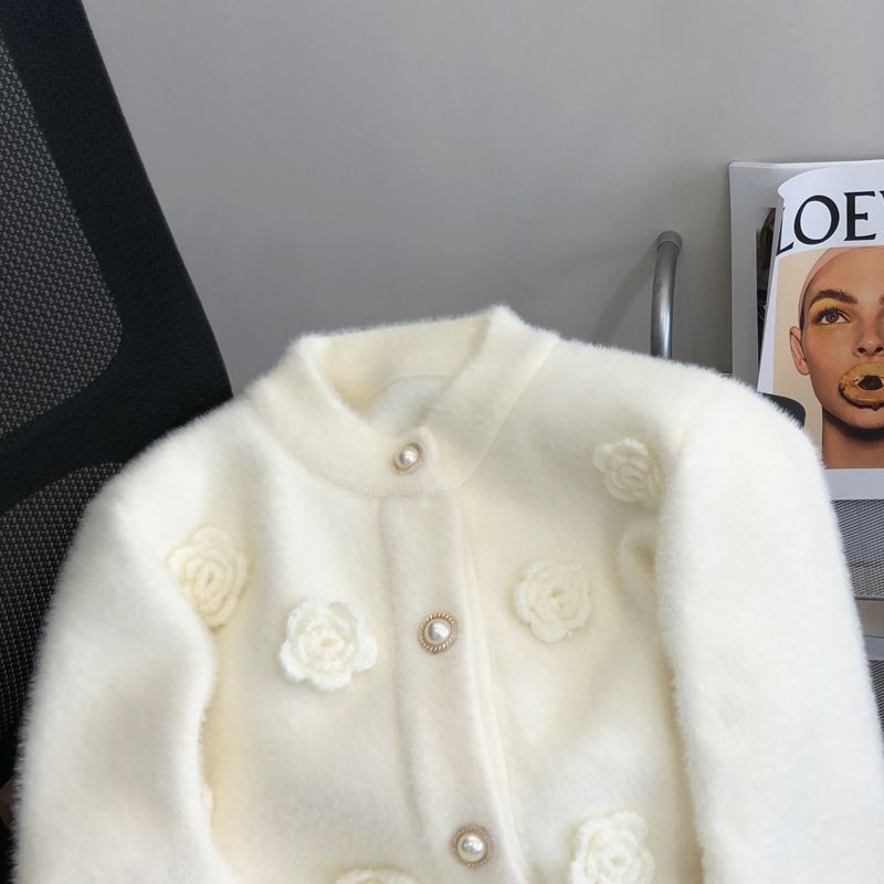 Nuovo maglione bianco Super im - Applique Patch Flower recensione e prezzo