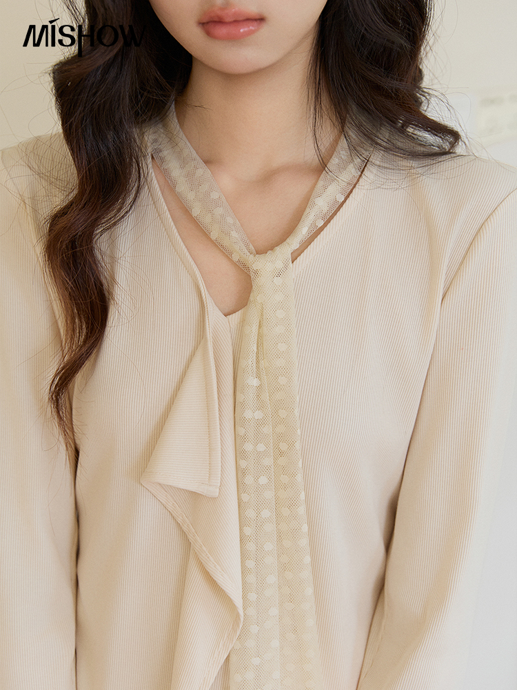 MISHOW Maglione da donna con s - Lace Ribbon Trim recensione e prezzo