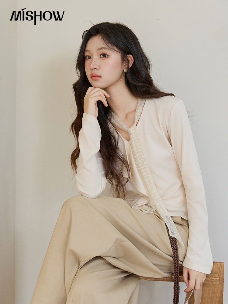 MISHOW Maglione da donna con s - Lace Ribbon Trim recensione e prezzo
