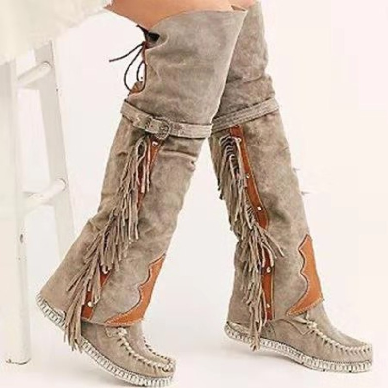 Nuovi Stivali da Donna 2026 So - Tassel Fringe Trim recensione e prezzo