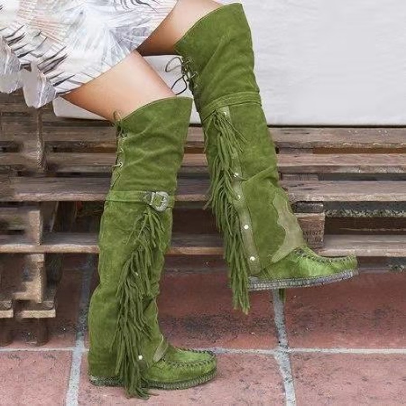 Nuovi Stivali da Donna 2026 So - Tassel Fringe Trim recensione e prezzo